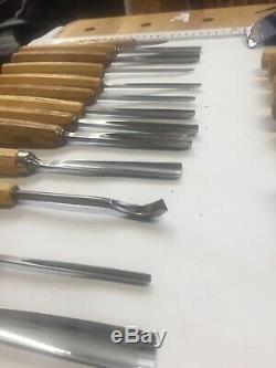 Vintage Pfeil Swiss Made Chisel 12 pc carving tools