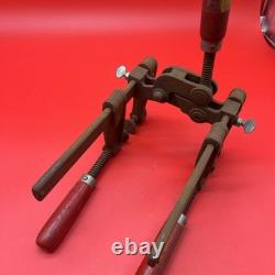 Vintage Rare Wetzler bar clamps under bench Vise / Clamps Tool For Wood Working