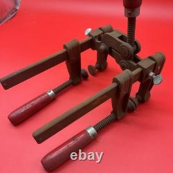 Vintage Rare Wetzler bar clamps under bench Vise / Clamps Tool For Wood Working
