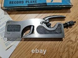 Vintage Record 041 Shoulder Rebate Plane with Original Box and Paperwork