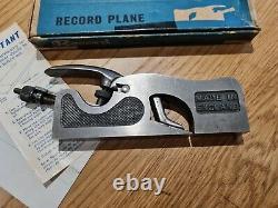 Vintage Record 041 Shoulder Rebate Plane with Original Box and Paperwork