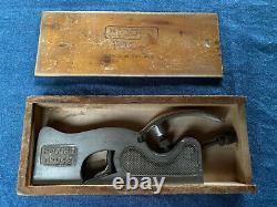 Vintage Record 042 Shoulder Plane in Original Wooden Box in Excellent Condition