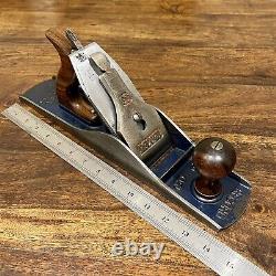 Vintage Record 5 1/2 Wide Plane England. Stay Set Irons. Rosewood Tote / Knob