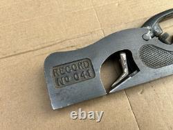 Vintage Record No. 041 Shoulder Plane Woodworking/ Carpentry Tool Rabbet