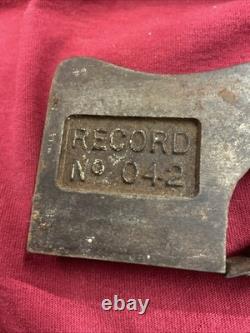 Vintage Record No 042 Shoulder Rabbet Plane Nice Example Untouched Collectible