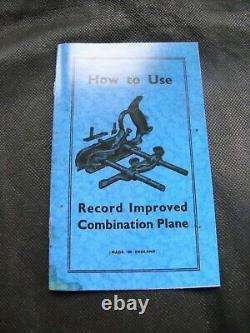 Vintage Record No 050 Improved Combination Plane Complete/Original Box (321)