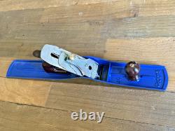 Vintage Record No. 07 Jointer Plane Made in England Blue Japanning Woodworking