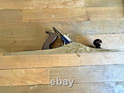 Vintage Record No. 07 Jointer Plane Made in England Blue Japanning Woodworking