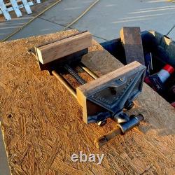 Vintage Richards Wilcox 10 Quick Release Wood Vise Woodworking Cast iron Vice