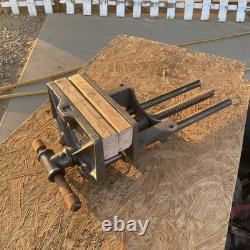 Vintage Richards Wilcox 10 Quick Release Wood Vise Woodworking Cast iron Vice