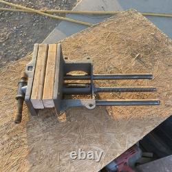 Vintage Richards Wilcox 10 Quick Release Wood Vise Woodworking Cast iron Vice