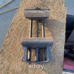 Vintage Richards Wilcox 10 Quick Release Wood Vise Woodworking Cast iron Vice
