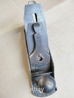 Vintage STANLEY BEDROCK No. 604 1/2 Wide Smoothing Plane Woodworking Tool