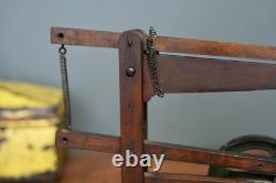 Vintage Scroll Saw Antique Hand Saw Woodworking Tool Primitive Industrial Crank