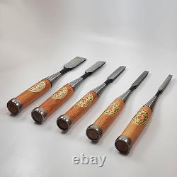 Vintage Sentora 710-1085 Oire Nomi Japanese Chisels Set of 5 Woodworking Tools