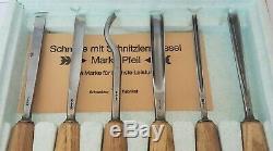 Vintage Set Of 6 Marke Pfeil Swiss Made Wood Carving Gouging Chisel Tools