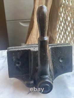 Vintage Sheldon Lever Lock Vise Cast Iron Woodworking Under Bench Vice Clamp