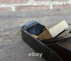 Vintage Smoothing Infill Plane Woodworking Atkin & Sons Old Tool