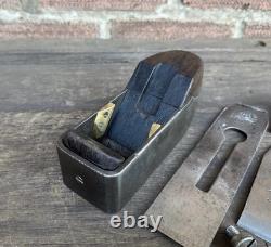 Vintage Smoothing Infill Plane Woodworking Atkin & Sons Old Tool