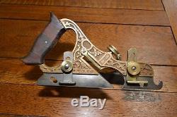 Vintage Stanley 42 Gunmetal Plane Millers Patent Plow Woodworking