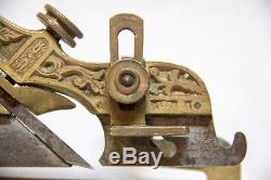 Vintage Stanley 42 Gunmetal Plane Millers Patent Plow Woodworking