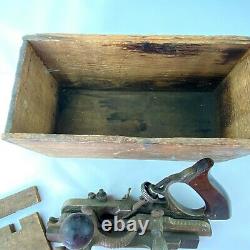 Vintage Stanley 45 Combination Wood Woodworking Plane Cutters Blades in Box