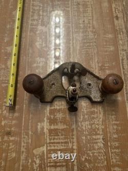Vintage Stanley 71 Router Plane Made In USA With Depth Gauge Tool Woodworking