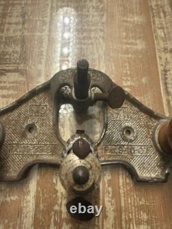 Vintage Stanley 71 Router Plane Made In USA With Depth Gauge Tool Woodworking