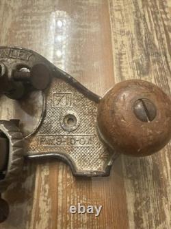 Vintage Stanley 71 Router Plane Made In USA With Depth Gauge Tool Woodworking