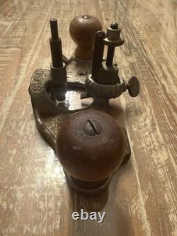 Vintage Stanley 71 Router Plane Made In USA With Depth Gauge Tool Woodworking