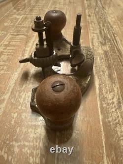 Vintage Stanley 71 Router Plane Made In USA With Depth Gauge Tool Woodworking