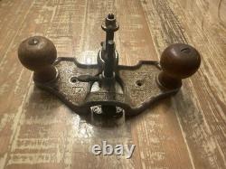 Vintage Stanley 71 Router Plane Made In USA With Depth Gauge Tool Woodworking