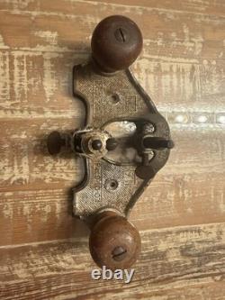 Vintage Stanley 71 Router Plane Made In USA With Depth Gauge Tool Woodworking