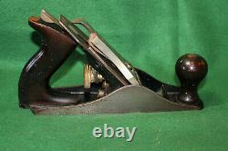 Vintage Stanley Bailey No 3 Type 17 Ca 1942-45 Smooth Woodworking Plane Inv#HC30