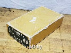 Vintage Stanley Bailey No 3 Woodworking Bench Plane Tool with Box