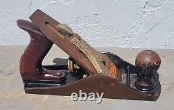 Vintage Stanley Bailey No 4 1/2 C Wood Plane Tool
