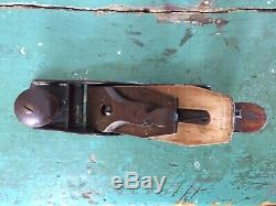 Vintage Stanley Bailey No 4 Type 3 Plane Antique Woodworking Planer Tool 1872