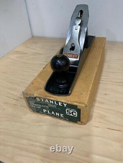 Vintage Stanley Bailey No. 5 C Corrugated Bottom Woodworking Jack Plane & Box