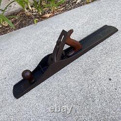 Vintage Stanley Bailey No. 8 Woodworking Wood Plane 24 Used (c)