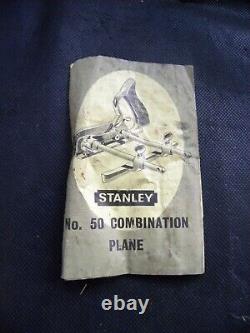 Vintage Stanley Eng No 50 Combination Plane Complete with Original Box (807)