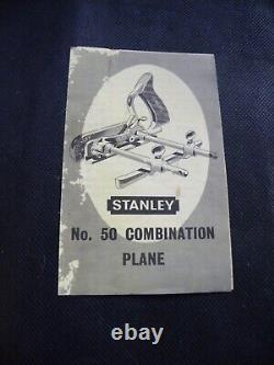 Vintage Stanley Eng No 50 Combination Plane VGC & Complete (806)