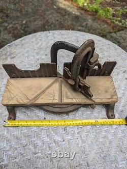 Vintage Stanley Miter Saw Box Woodworking Tool With Cool Label