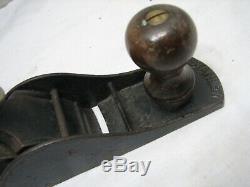 Vintage Stanley No. 40-1/2 Scrub Plane Woodworking Tool V-Logo Iron