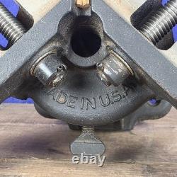 Vintage Stanley No. 400 Cast Iron Mitre Vice, Tilts, Rotates Picture Framing