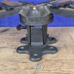 Vintage Stanley No. 400 Cast Iron Mitre Vice, Tilts, Rotates Picture Framing