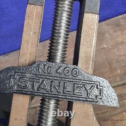 Vintage Stanley No. 400 Cast Iron Mitre Vice, Tilts, Rotates Picture Framing