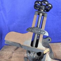 Vintage Stanley No. 400 Cast Iron Mitre Vice, Tilts, Rotates Picture Framing