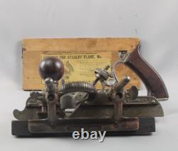 Vintage Stanley No 45 Combination Woodworking Plane withBox Cutters +Extras #CL07