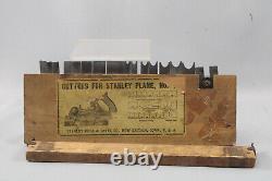 Vintage Stanley No 45 Combination Woodworking Plane withBox Cutters +Extras #CL07