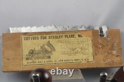 Vintage Stanley No 45 Combination Woodworking Plane withBox Cutters +Extras #CL07